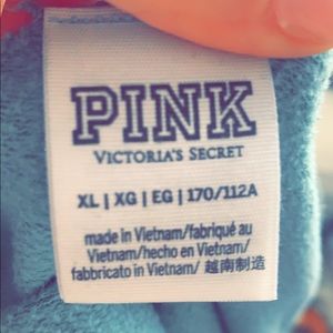 PINK Victoria Secret green cropped sweater
